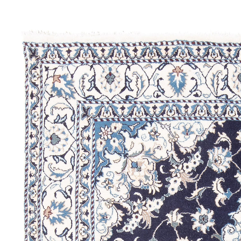 Alfombra persa - Nain - 226 x 167 cm - azul oscuro