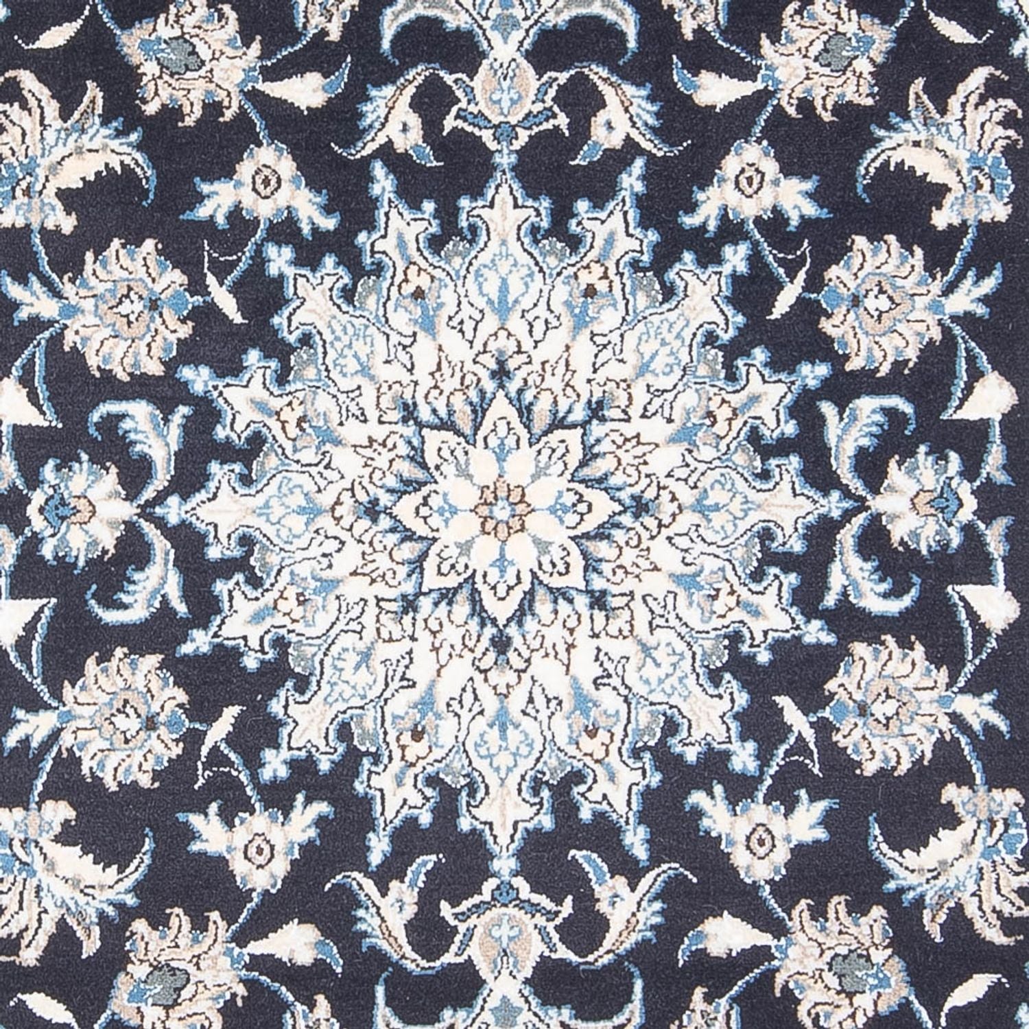 Alfombra persa - Nain - 228 x 172 cm - azul oscuro