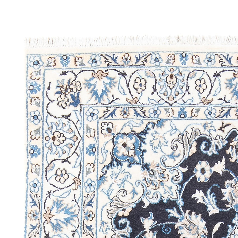 Alfombra persa - Nain - 228 x 172 cm - azul oscuro