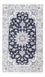 Alfombra persa - Nain - 200 x 120 cm - azul oscuro