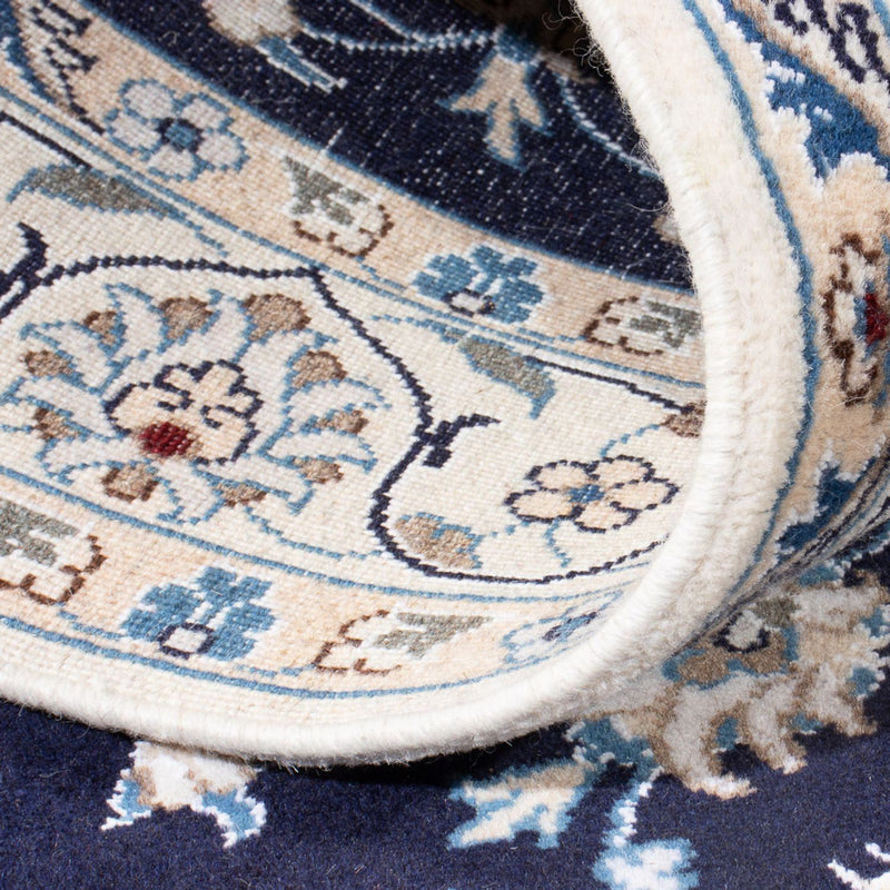 Alfombra persa - Nain - 200 x 120 cm - azul oscuro