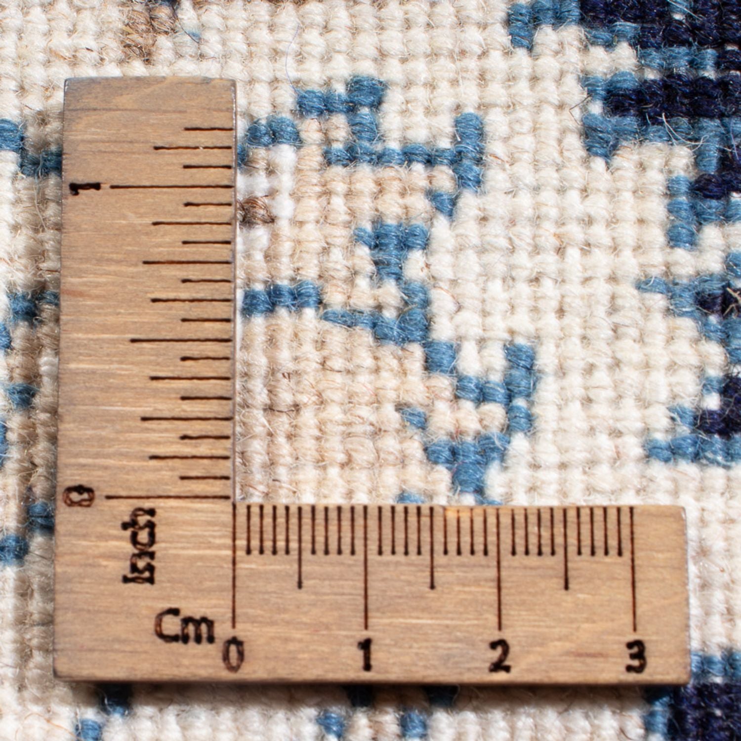 Alfombra persa - Nain - 200 x 120 cm - azul oscuro