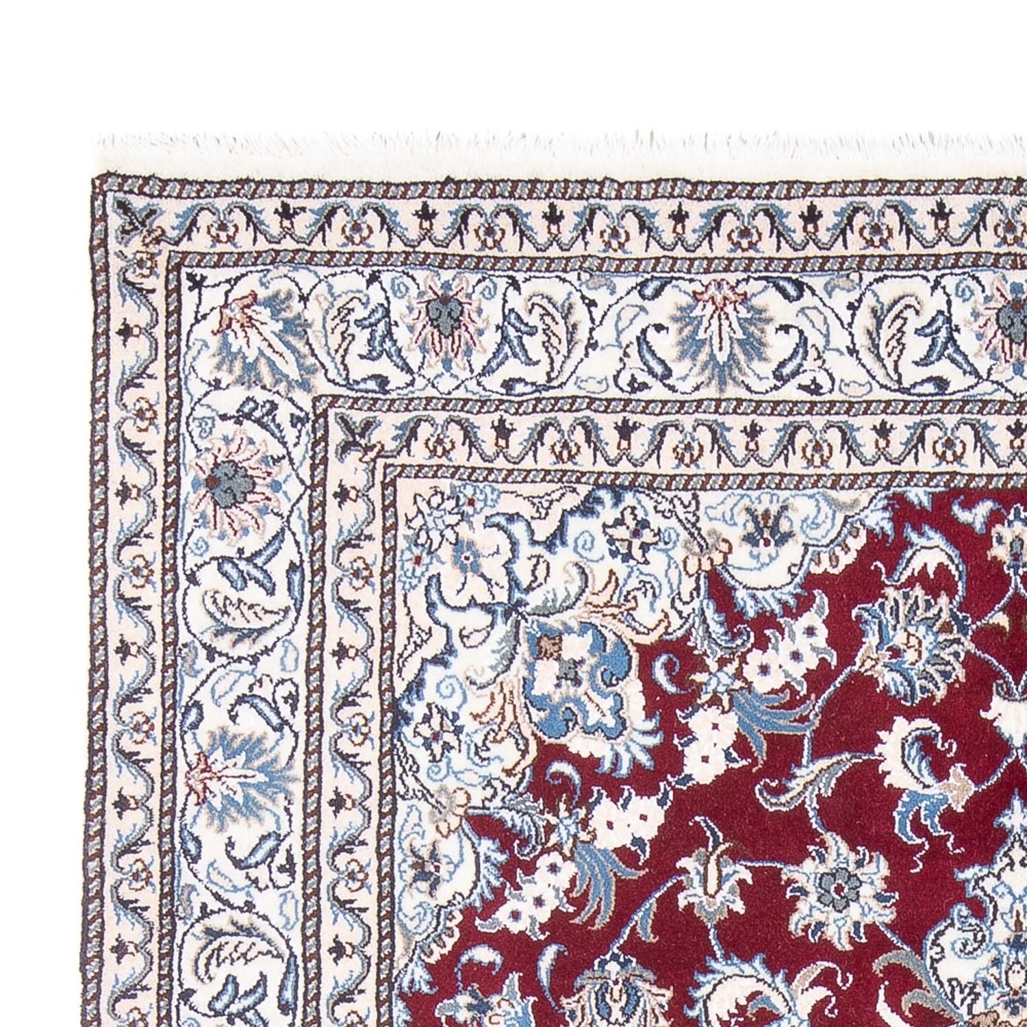 Alfombra persa - Nain - 243 x 168 cm - rojo