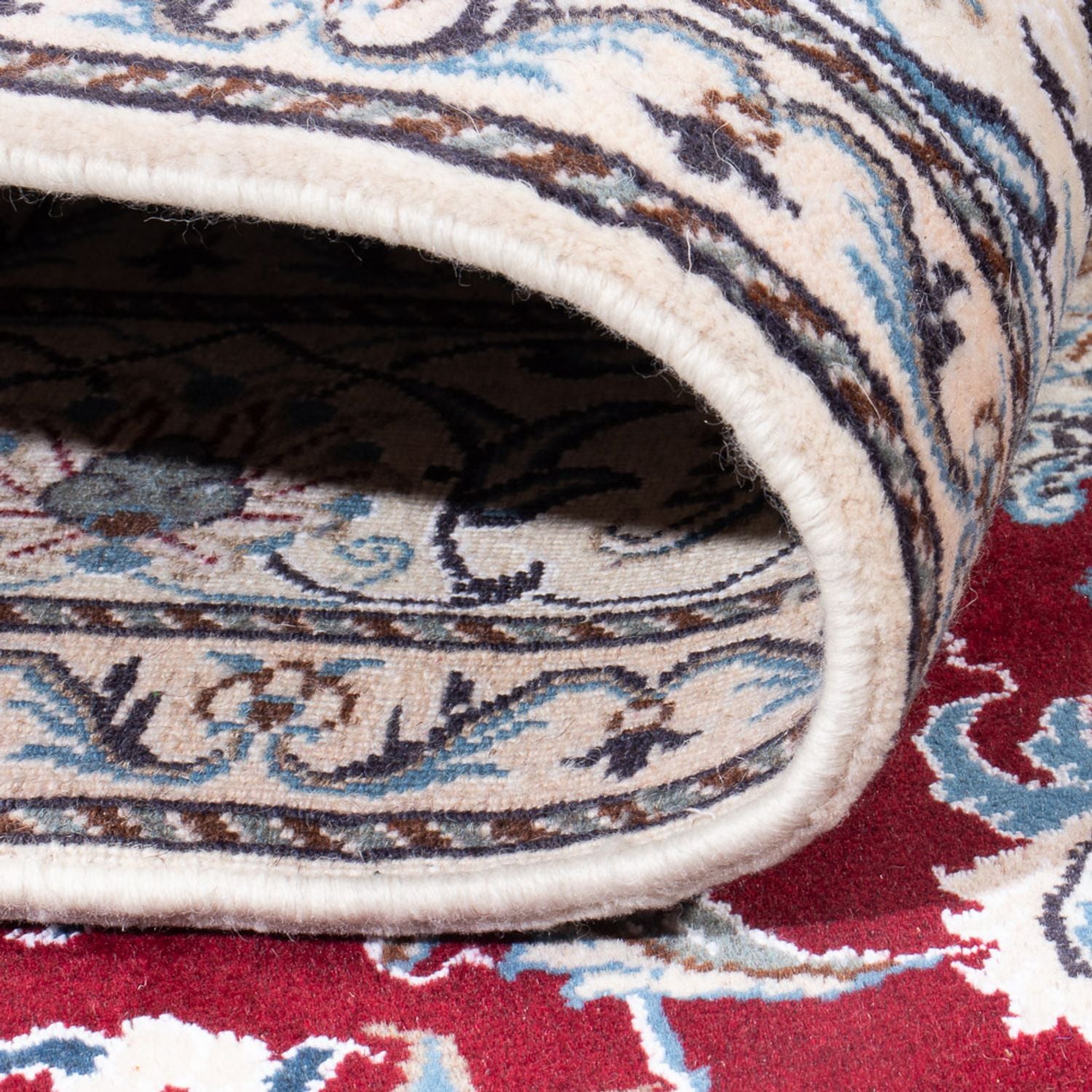 Alfombra persa - Nain - 243 x 168 cm - rojo