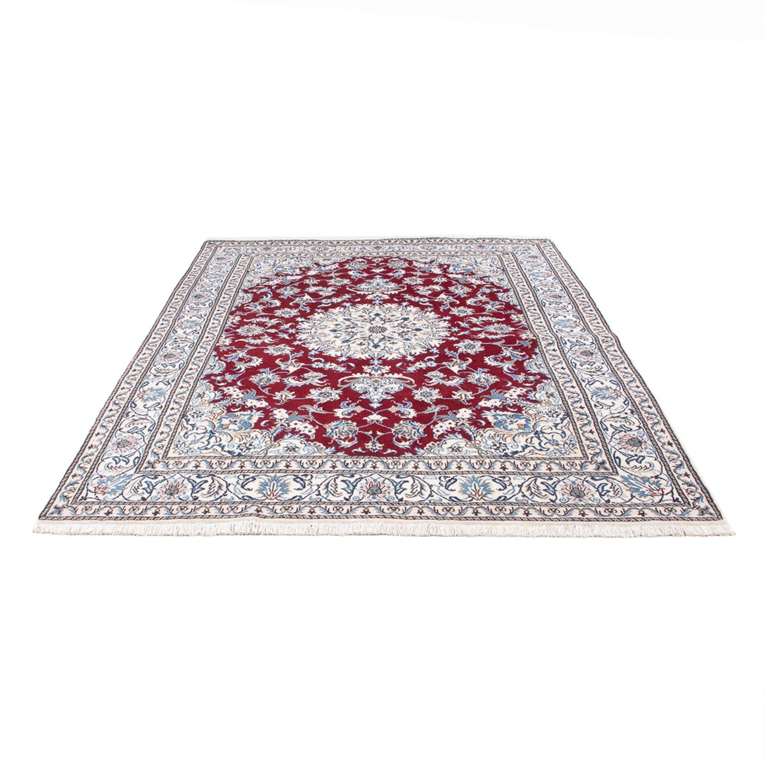 Alfombra persa - Nain - 243 x 168 cm - rojo