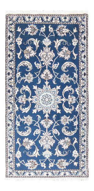 Alfombra persa - Nain - 141 x 70 cm - azul