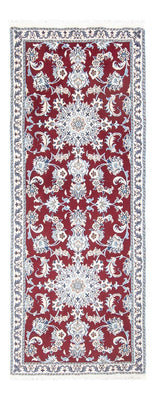 Alfombra de pasillo Alfombra persa - Nain - 194 x 80 cm - rojo
