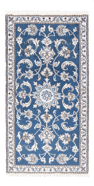 Alfombra persa - Nain - 140 x 70 cm - azul