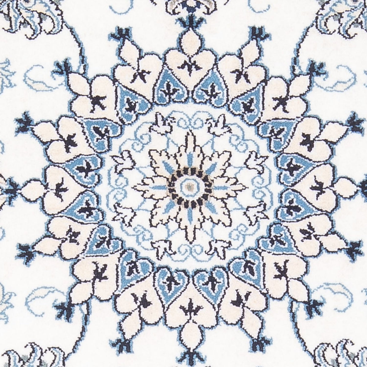 Alfombra persa - Nain - 140 x 90 cm - crema
