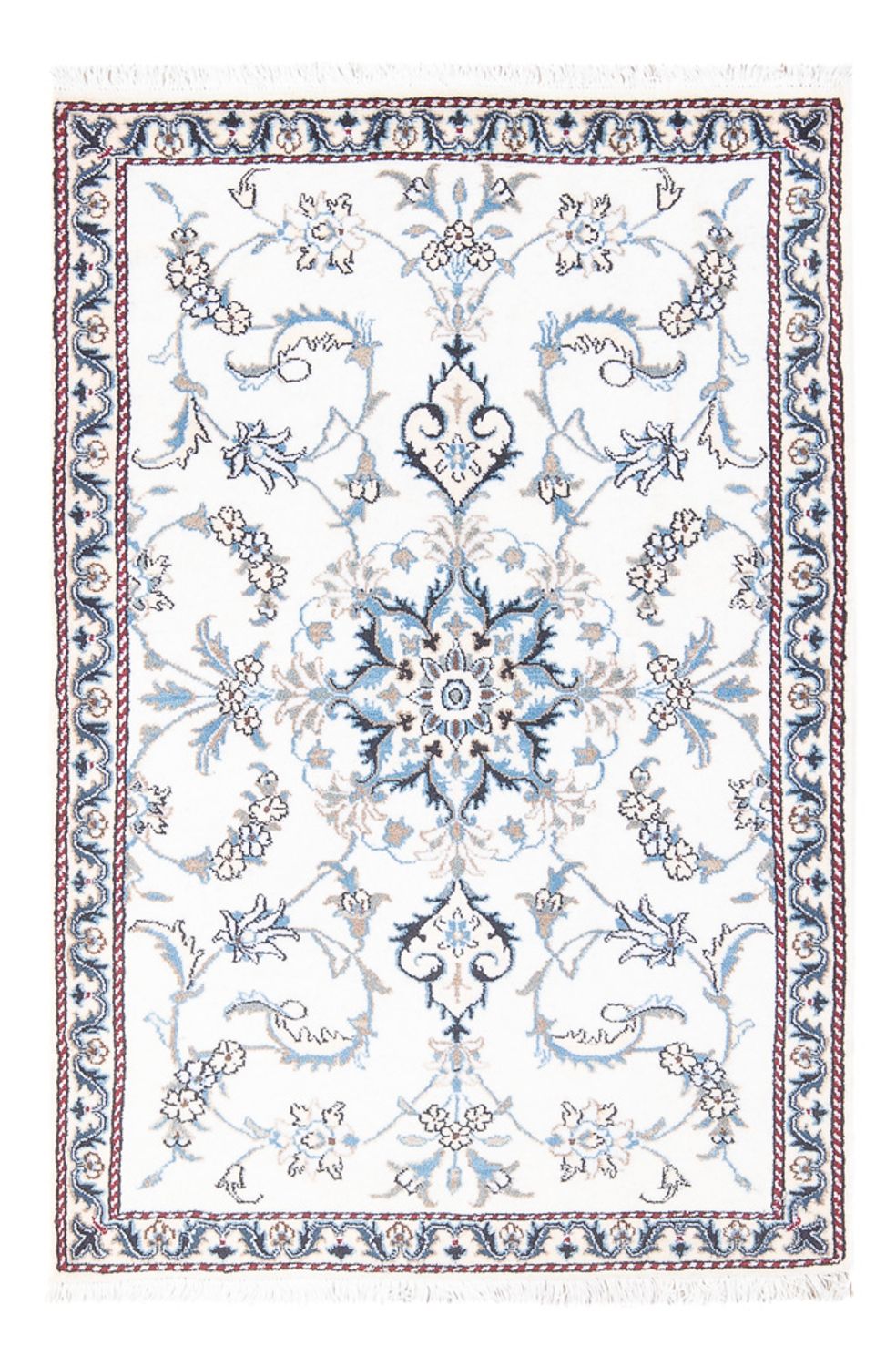 Alfombra persa - Nain - 137 x 88 cm - crema
