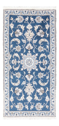 Alfombra persa - Nain - 148 x 69 cm - azul