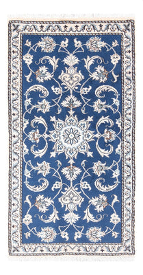 Alfombra persa - Nain - 140 x 70 cm - azul