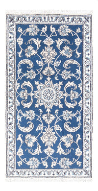 Alfombra persa - Nain - 141 x 72 cm - azul