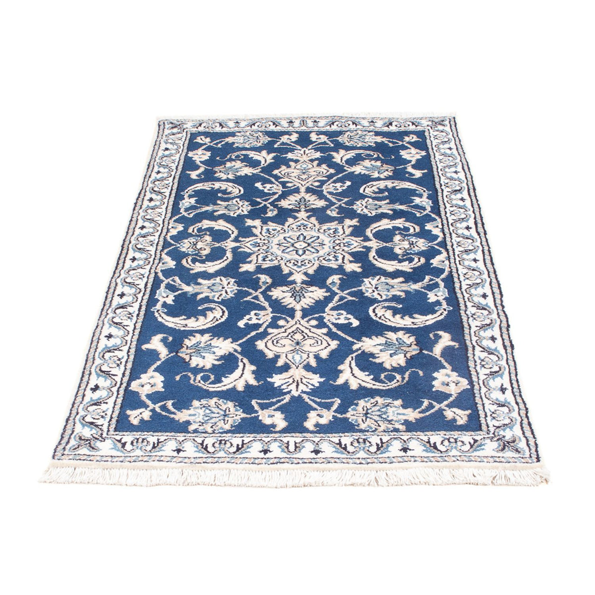 Alfombra persa - Nain - 141 x 72 cm - azul