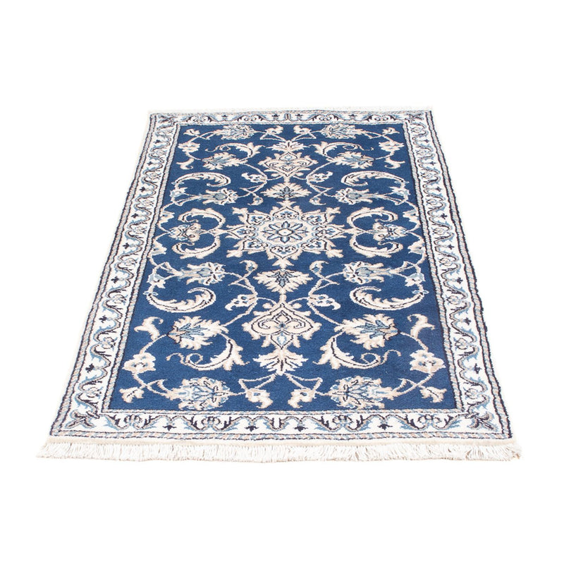 Alfombra persa - Nain - 141 x 72 cm - azul