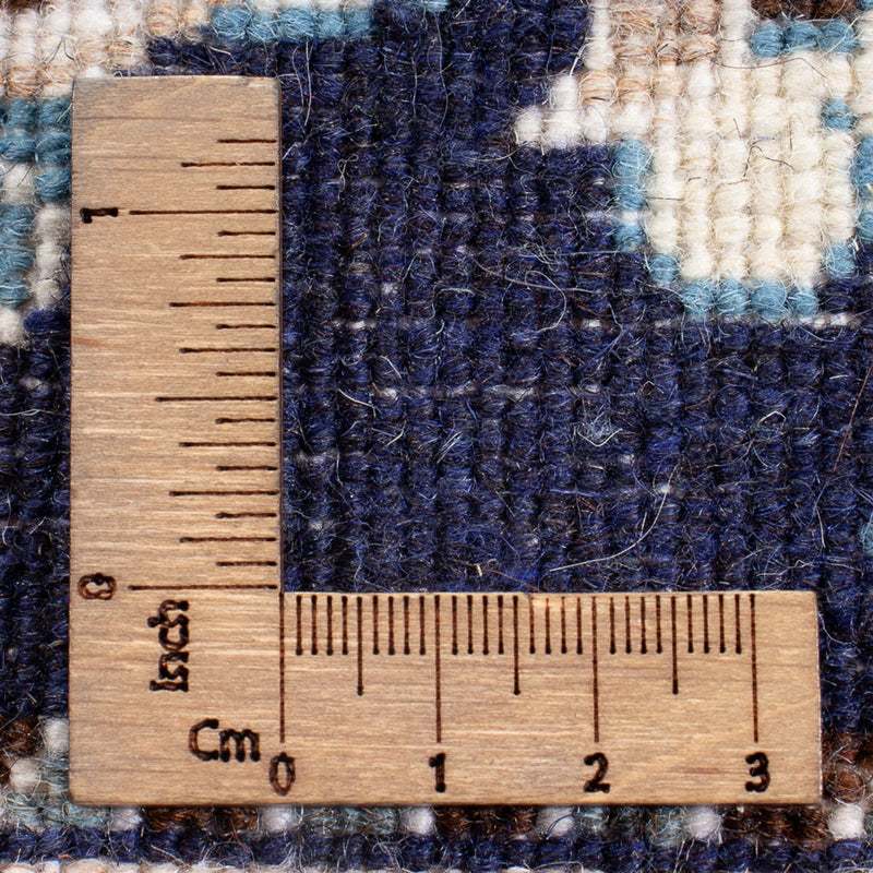 Alfombra persa - Nain - 144 x 70 cm - azul oscuro