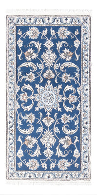 Alfombra persa - Nain - 140 x 70 cm - azul