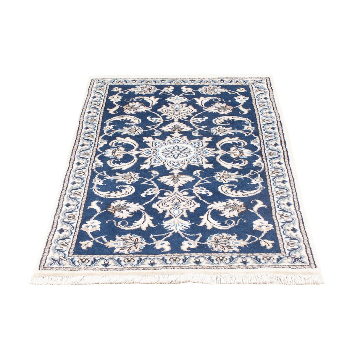 Alfombra persa - Nain - 137 x 70 cm - azul
