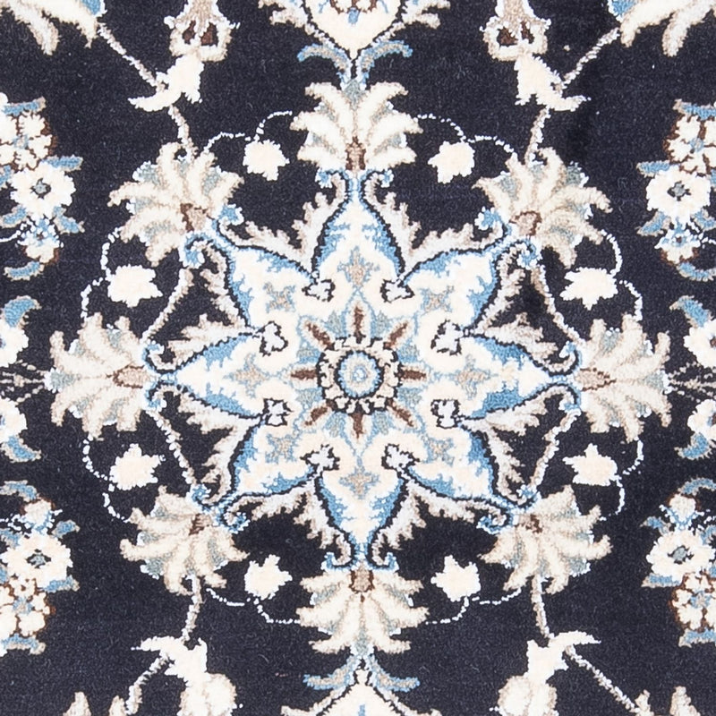 Alfombra persa - Nain - 137 x 89 cm - azul oscuro