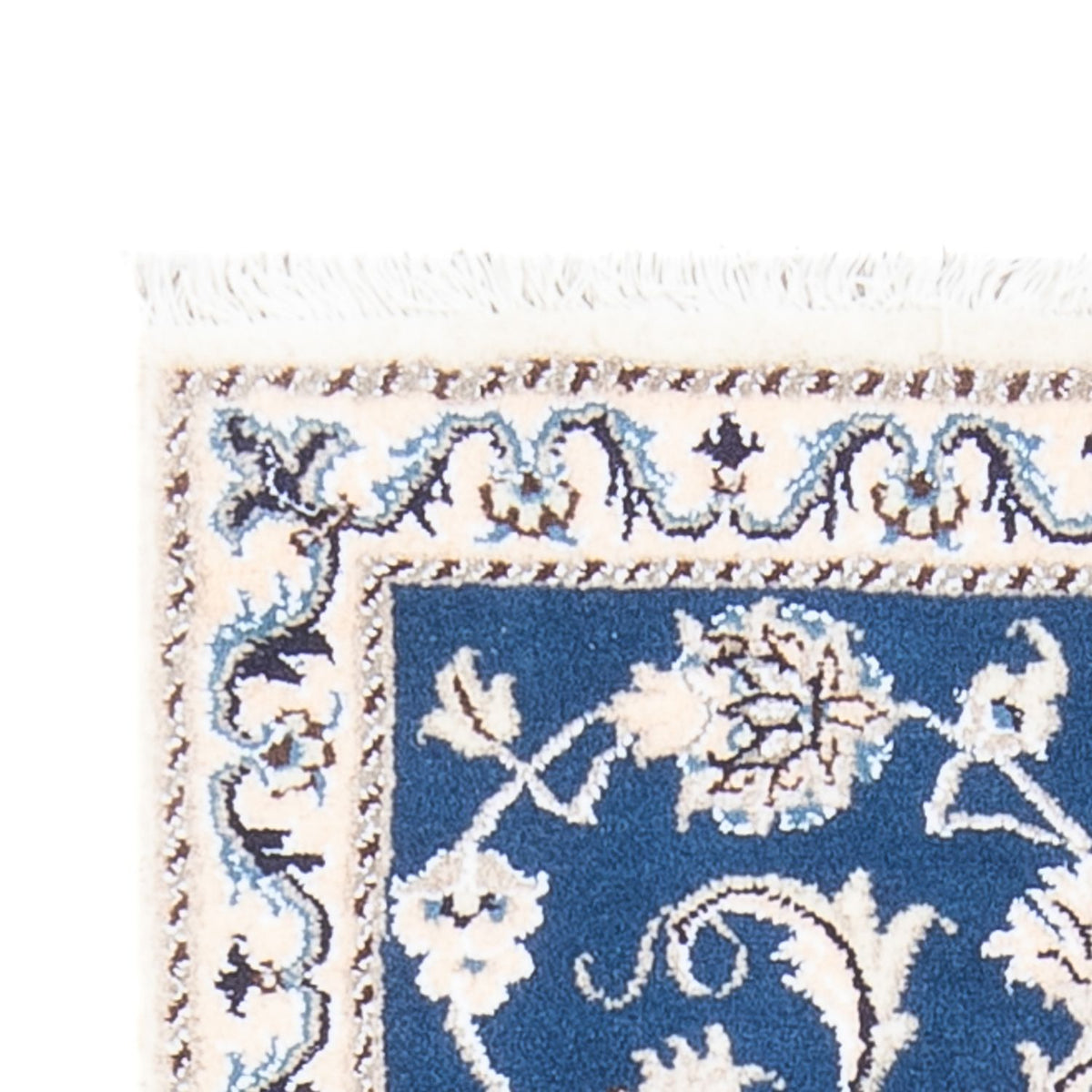 Alfombra persa - Nain - 135 x 70 cm - azul
