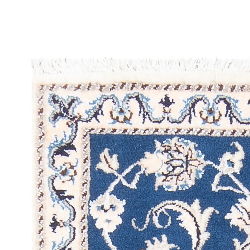 Alfombra persa - Nain - 135 x 70 cm - azul