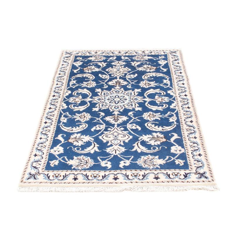 Alfombra persa - Nain - 135 x 70 cm - azul