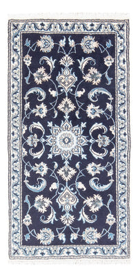 Alfombra persa - Nain - 140 x 70 cm - azul oscuro