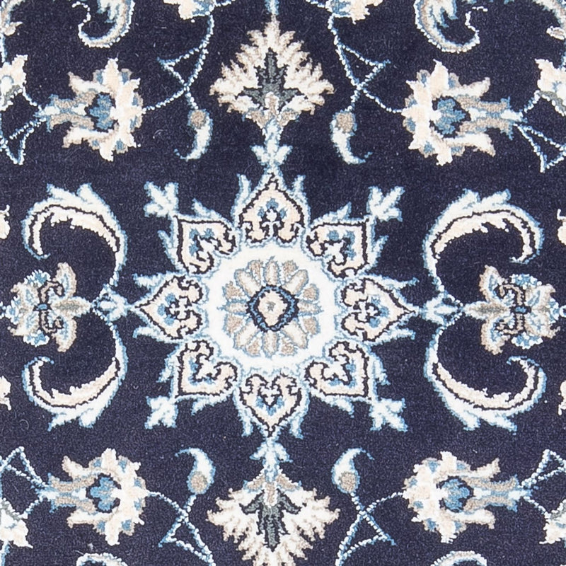Alfombra persa - Nain - 140 x 70 cm - azul oscuro