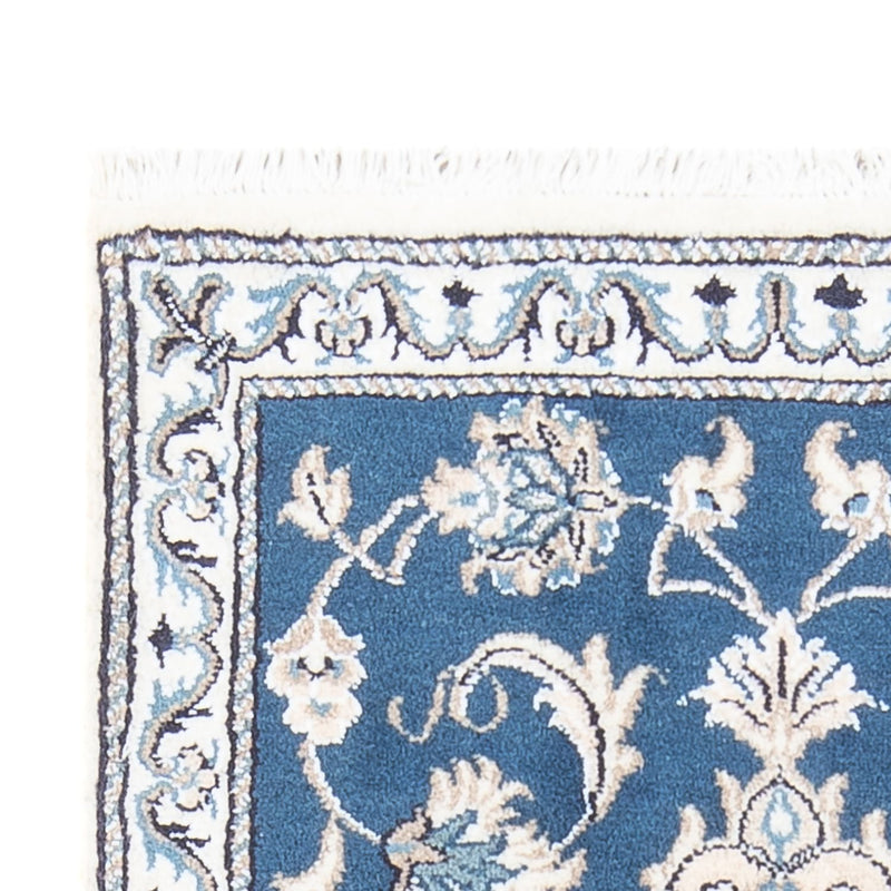 Alfombra persa - Nain - 142 x 70 cm - azul
