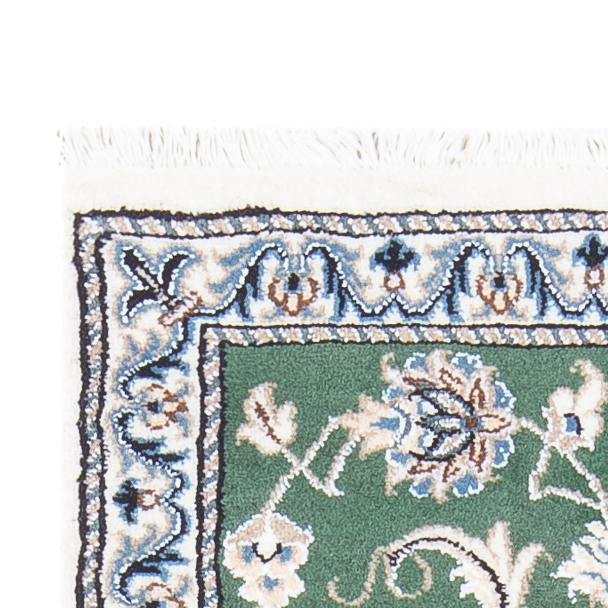 Alfombra persa - Nain - 138 x 70 cm - verde