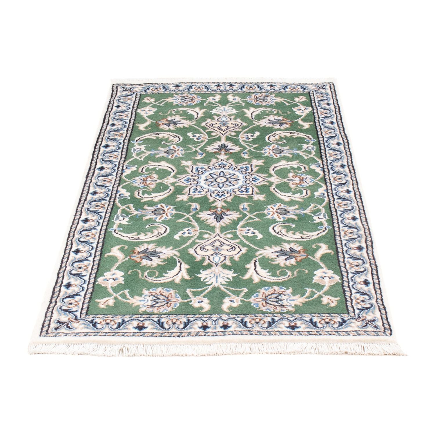 Alfombra persa - Nain - 138 x 70 cm - verde