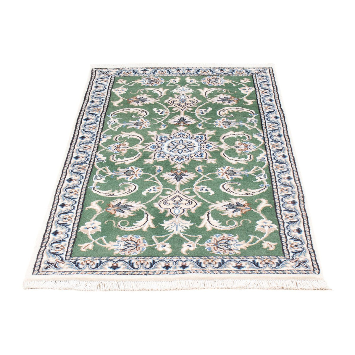 Alfombra persa - Nain - 138 x 70 cm - verde