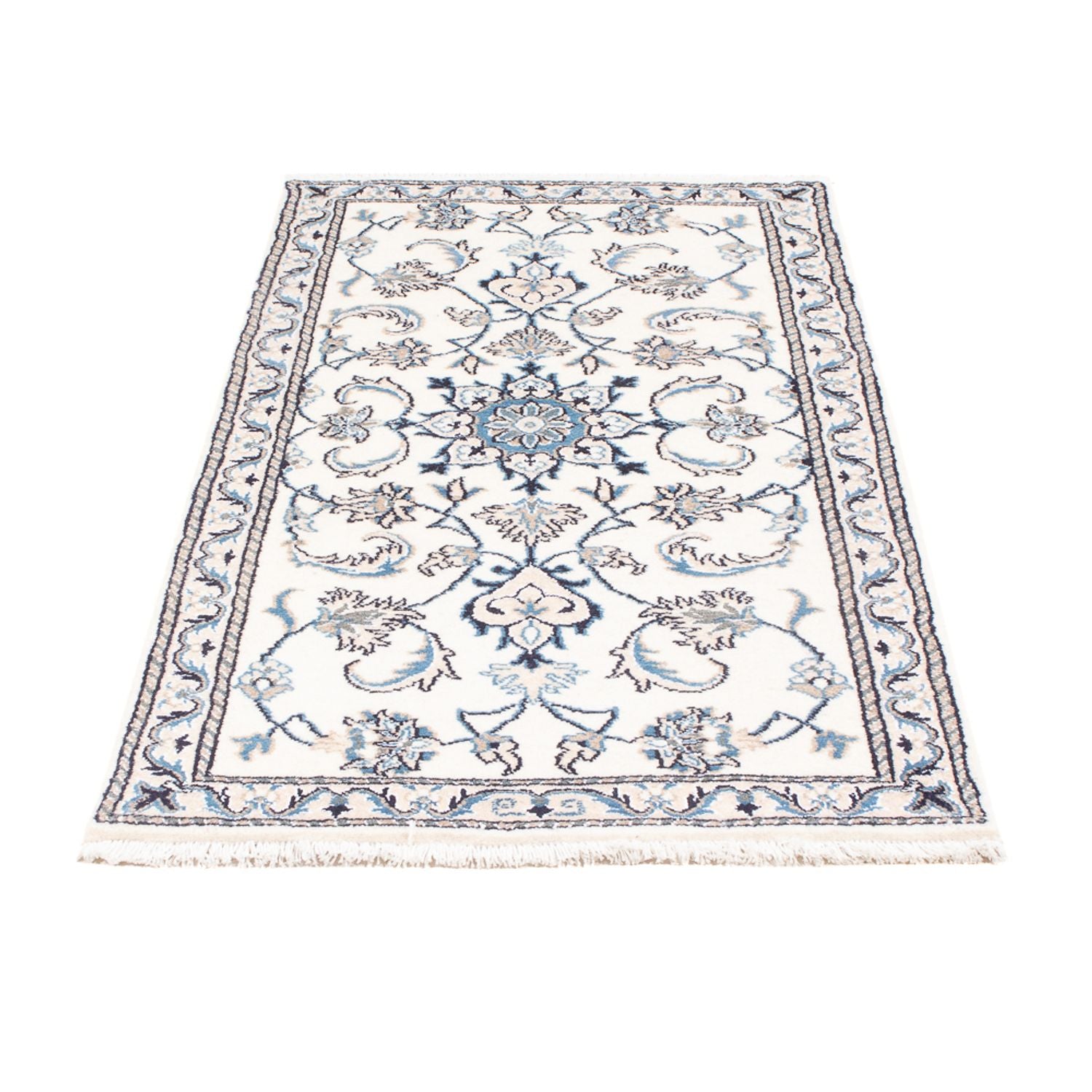 Alfombra persa - Nain - 137 x 89 cm - crema