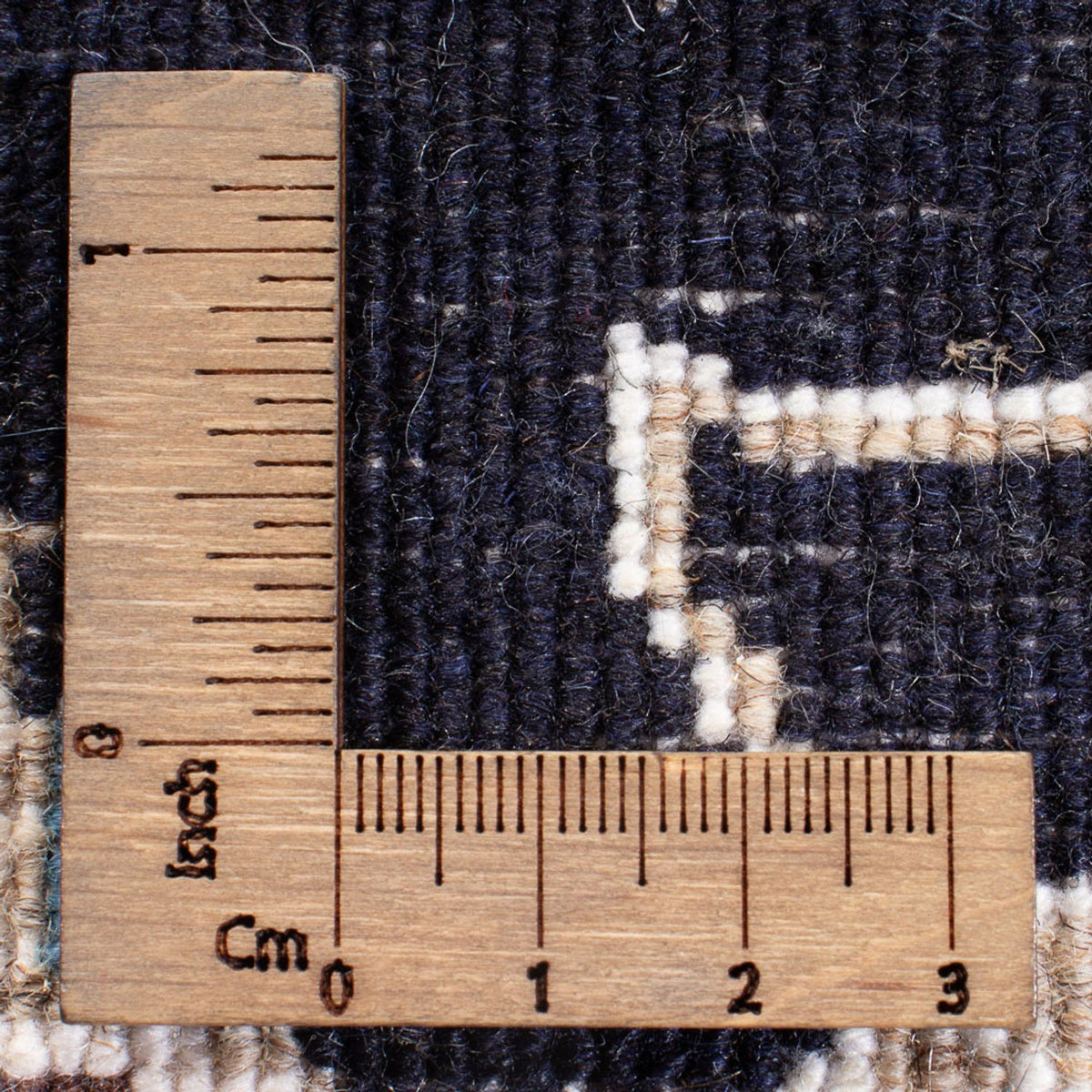 Alfombra persa - Nain - 134 x 70 cm - azul oscuro
