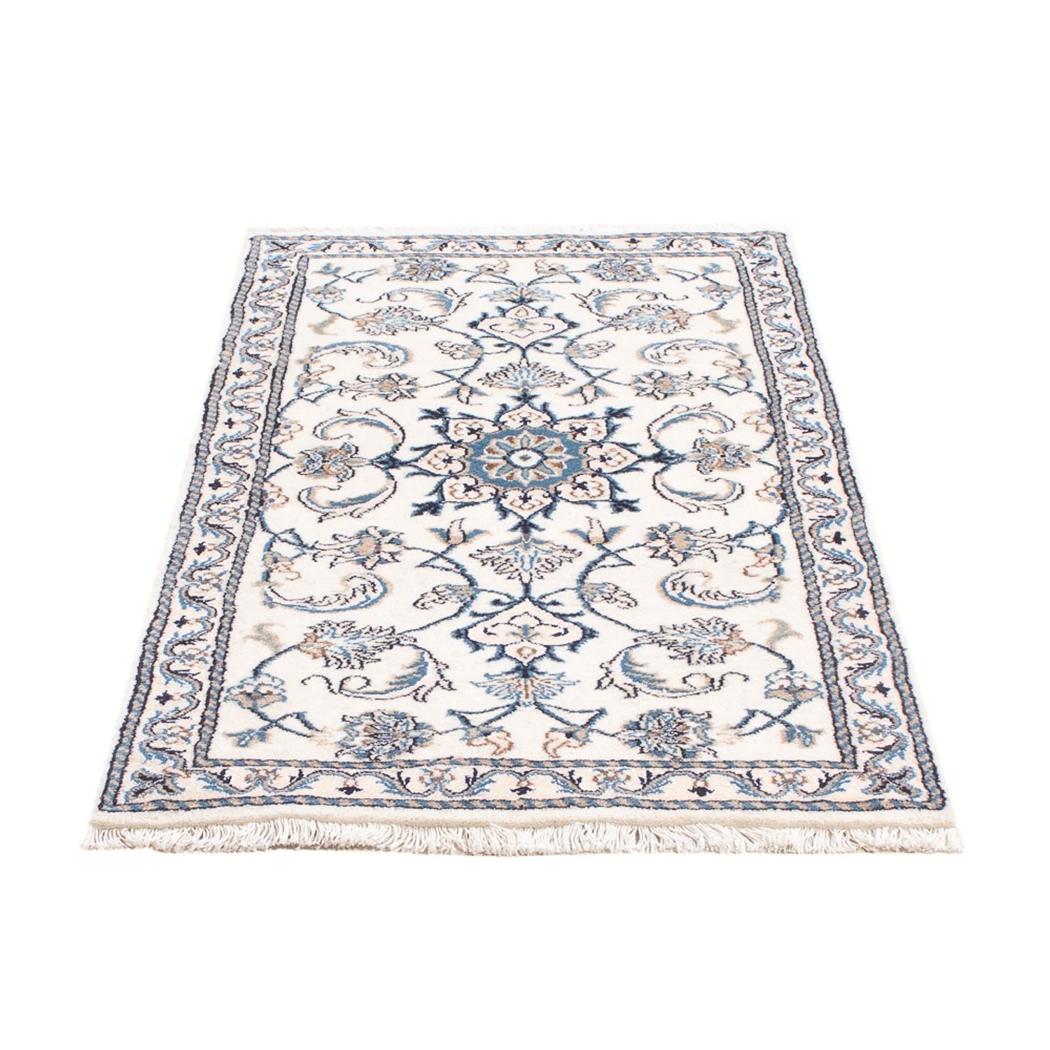 Alfombra persa - Nain - 143 x 69 cm - crema