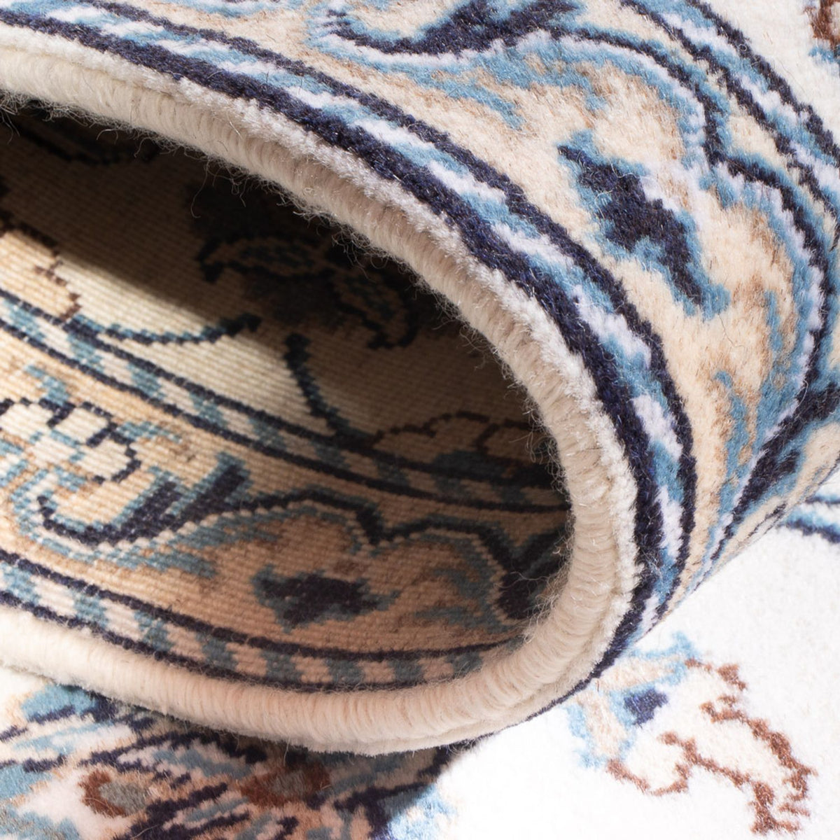 Alfombra persa - Nain - 137 x 68 cm - crema