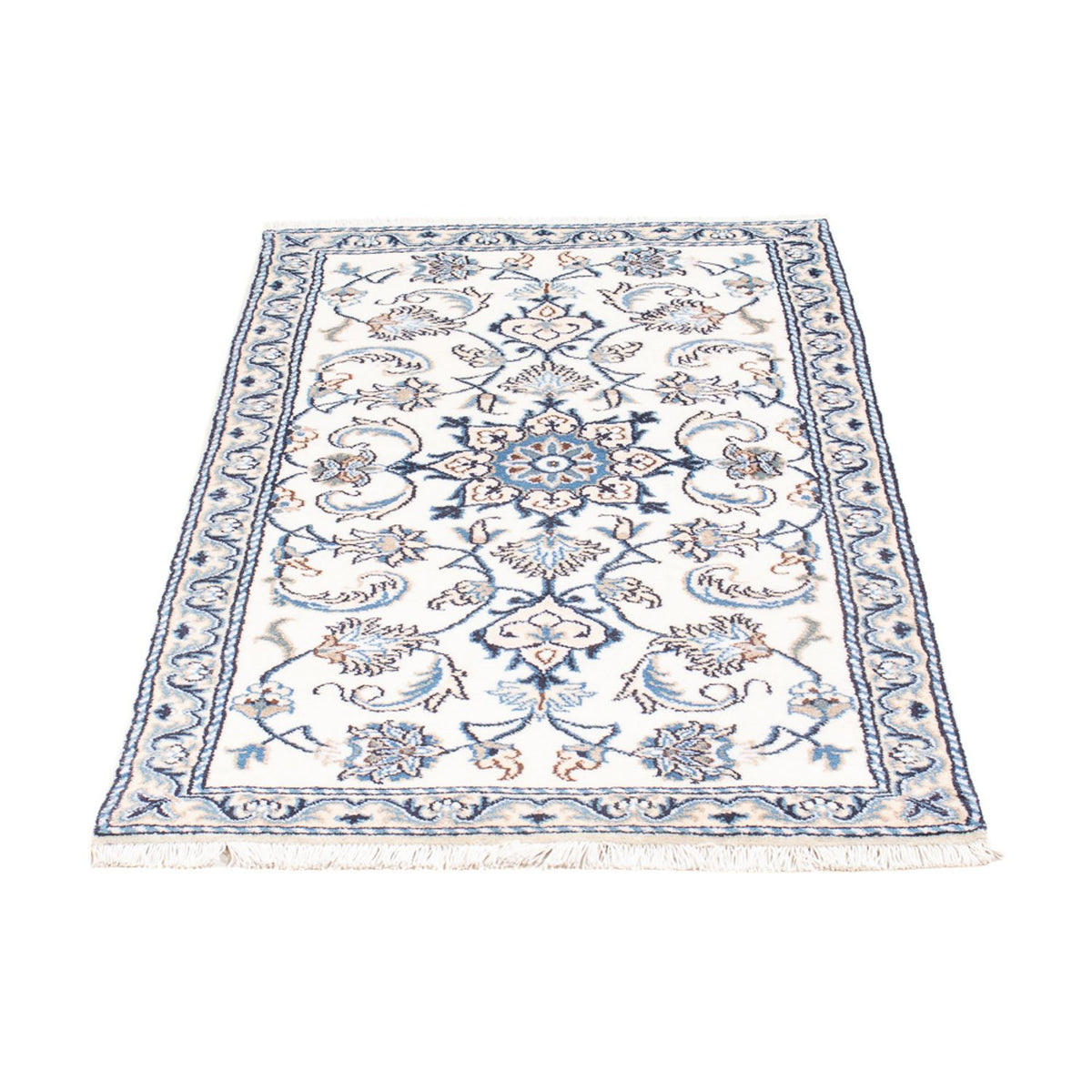 Alfombra persa - Nain - 137 x 68 cm - crema