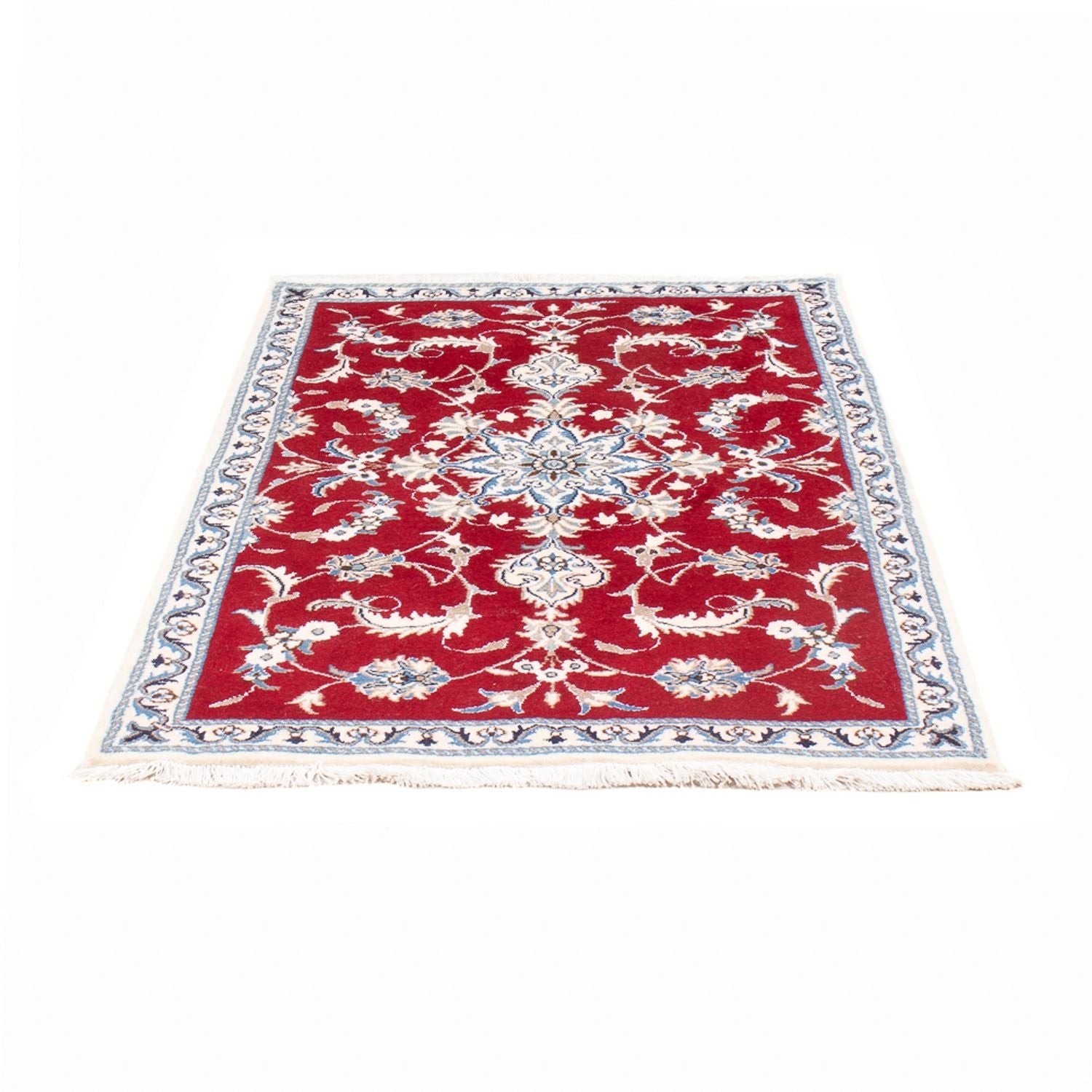 Alfombra persa - Nain - 138 x 87 cm - rojo