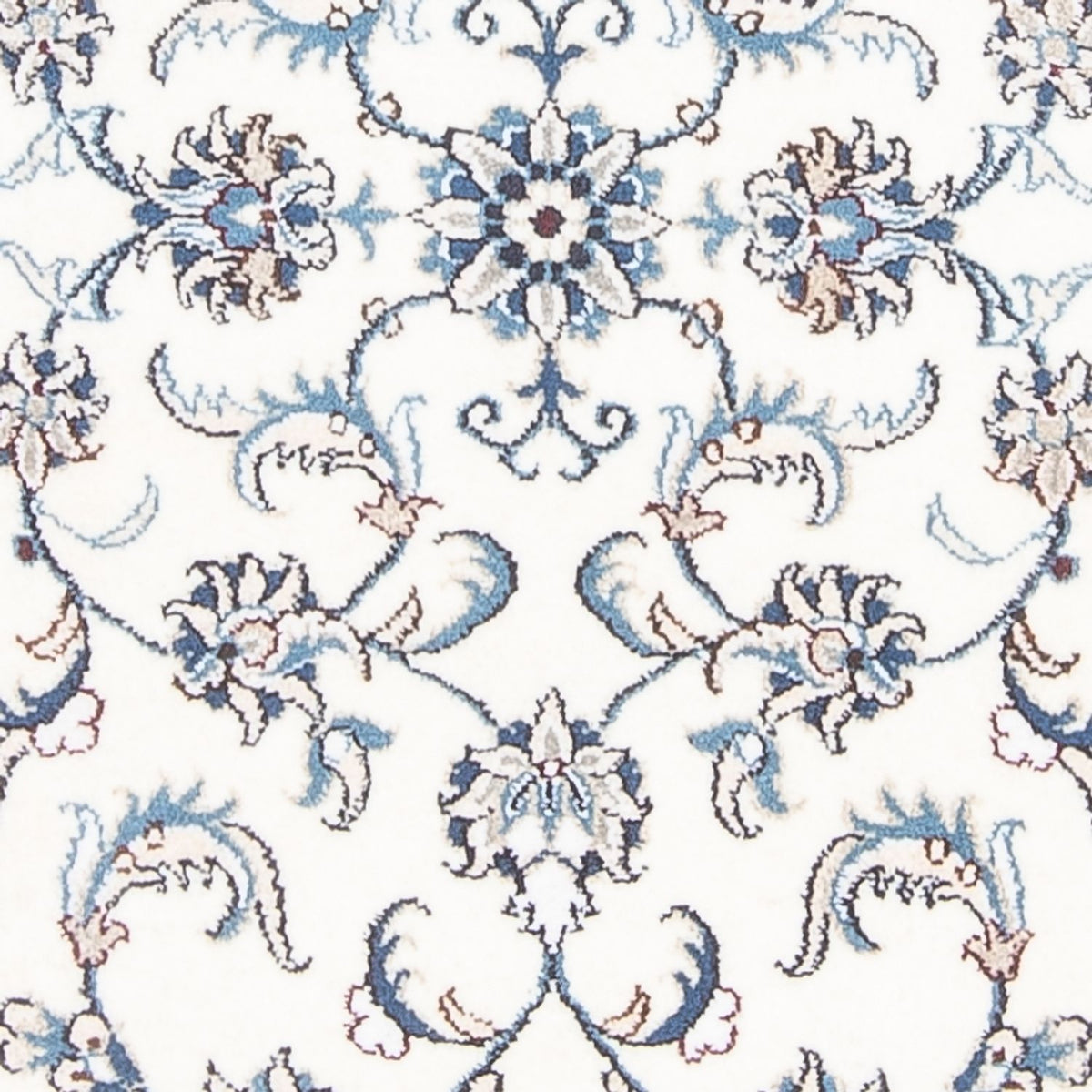 Alfombra de pasillo Alfombra persa - Nain - 392 x 78 cm - crema