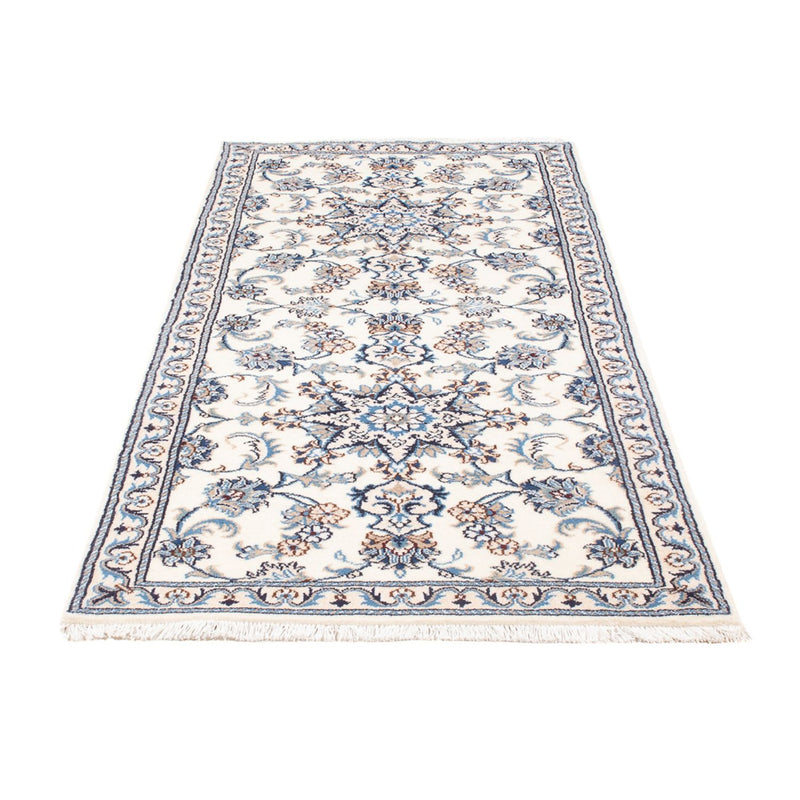 Alfombra de pasillo Alfombra persa - Nain - 201 x 85 cm - crema