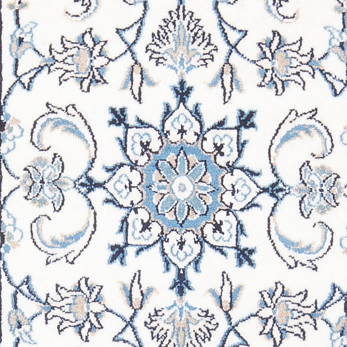 Alfombra persa - Nain - 140 x 68 cm - crema