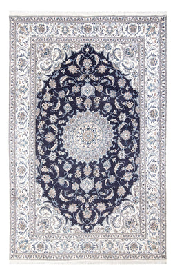 Alfombra persa - Nain - 301 x 197 cm - azul oscuro