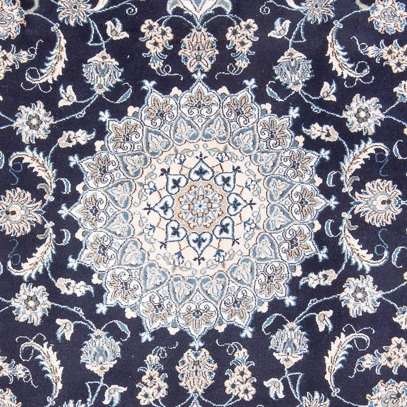 Alfombra persa - Nain - 301 x 197 cm - azul oscuro