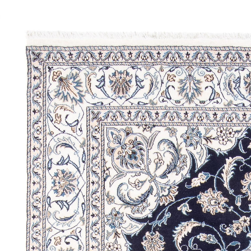 Alfombra persa - Nain - 301 x 197 cm - azul oscuro