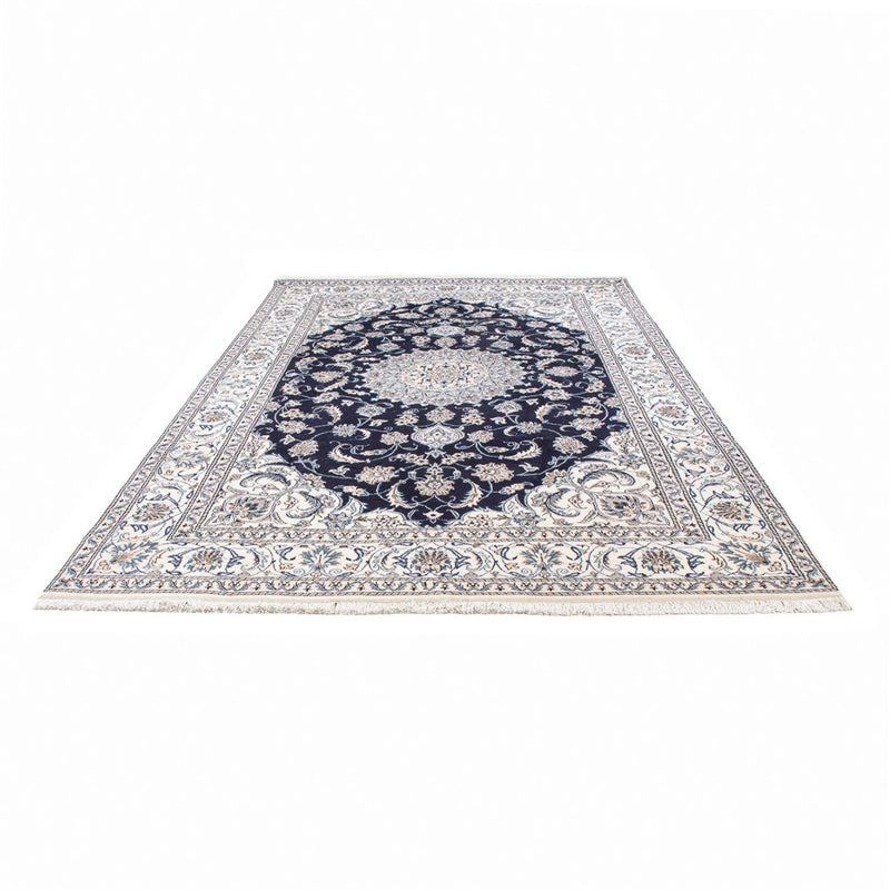 Alfombra persa - Nain - 301 x 197 cm - azul oscuro