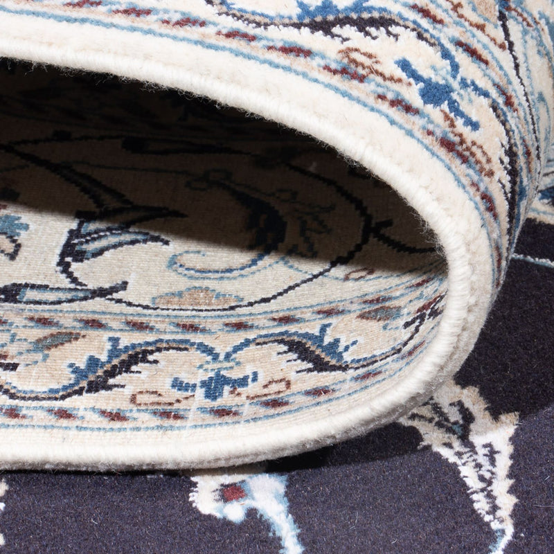 Alfombra persa - Nain - 297 x 198 cm - azul oscuro
