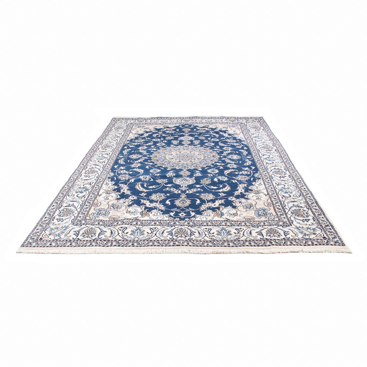 Alfombra persa - Nain - 302 x 196 cm - azul