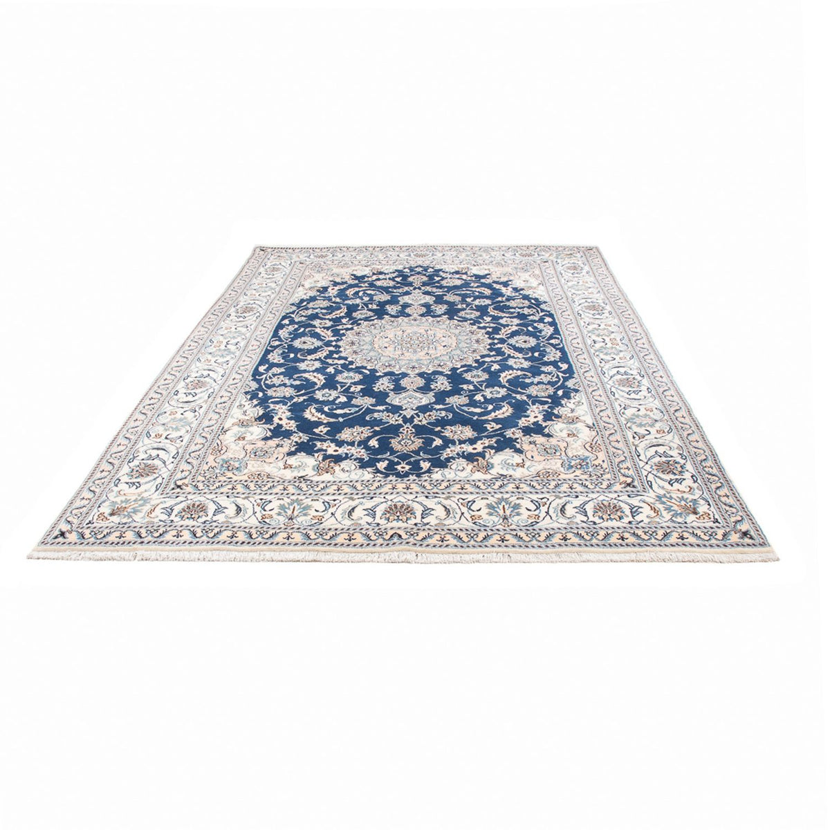 Alfombra persa - Nain - 302 x 195 cm - azul