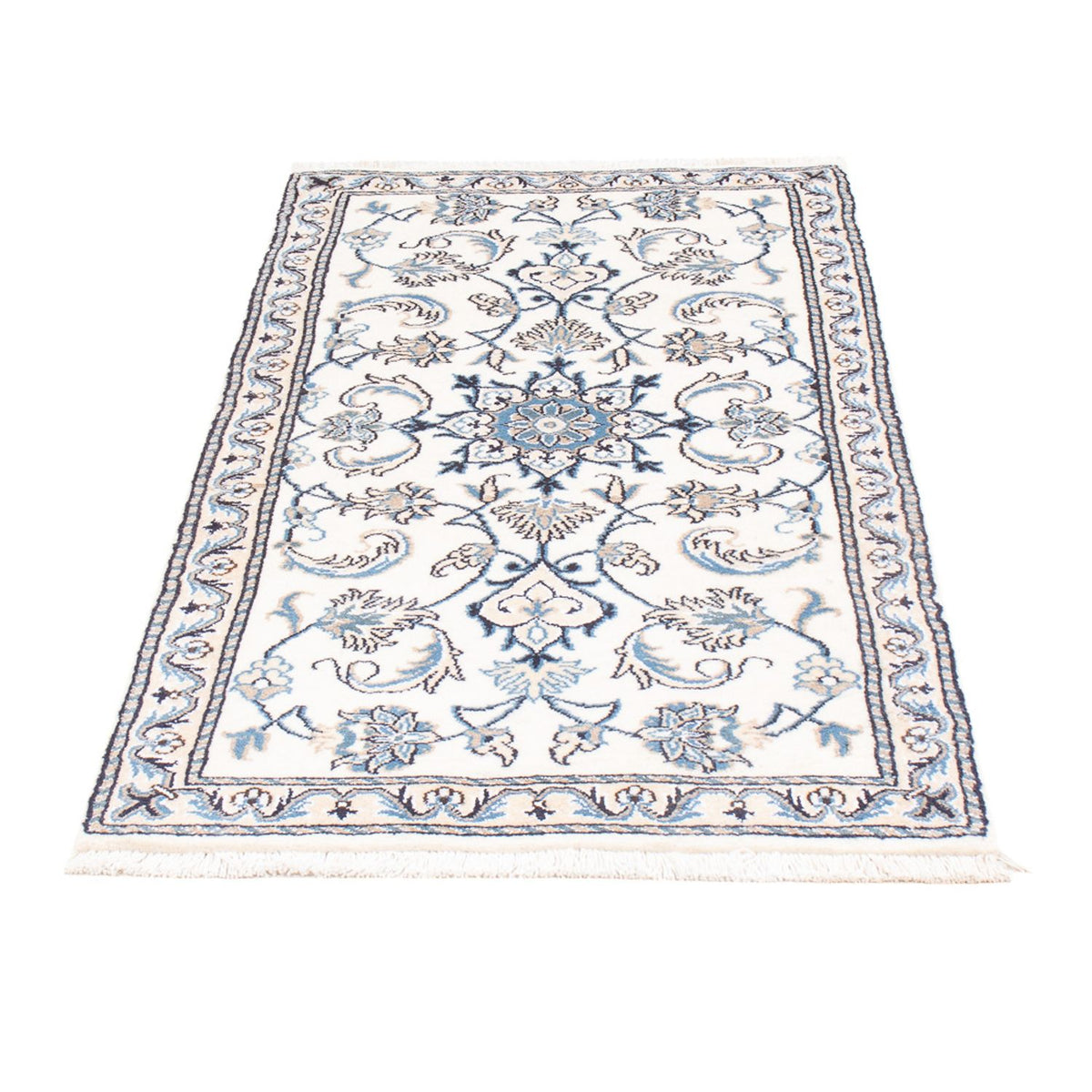 Alfombra persa - Nain - 138 x 68 cm - crema
