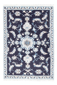 Alfombra persa - Nain - 135 x 92 cm - azul oscuro